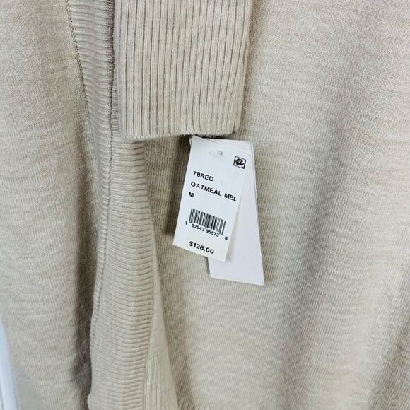 French Connection Oatmeal Cowl Neck Tunic Oversized Sweater NWT Size M - Picture 4 of 9